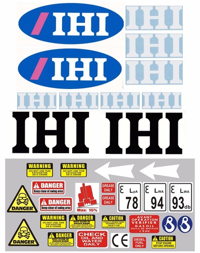 Decal sticker set for 5 - set, 1.5