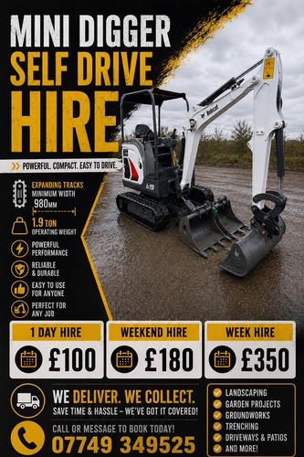 Mini digger self - digger,