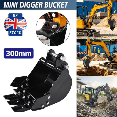 300mm digging bucket 25mm - 25mm, pins