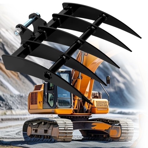Digger rake for mini - digger,