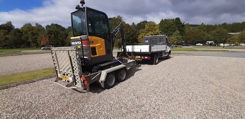 Digger hire with driver - hire., fife