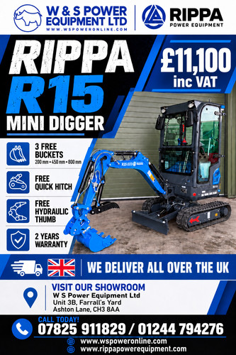 Mini digger excavator 1 - mini, /