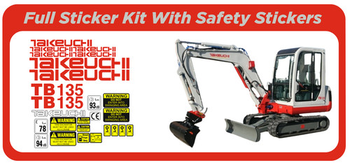 Takeuchi tb135 mini digger - tb135,