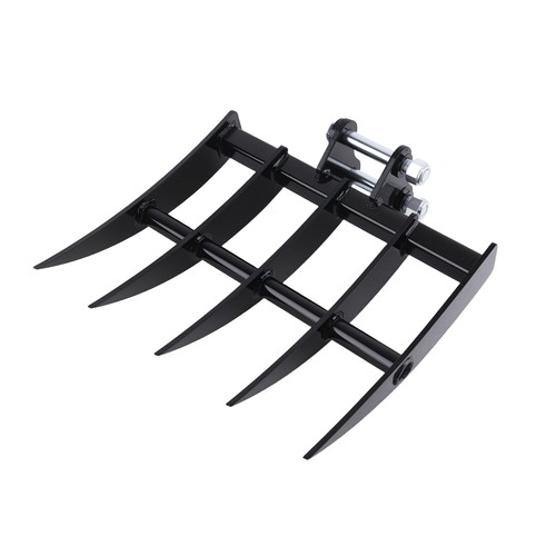 Digger rake for mini excavator - rake,