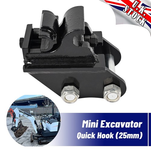 Black mini digger quick hitch - quick,