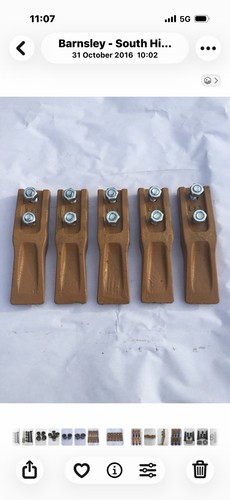 Micro digger bucket teeth - teeth, x5