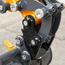 Black Mini Excavator Digger